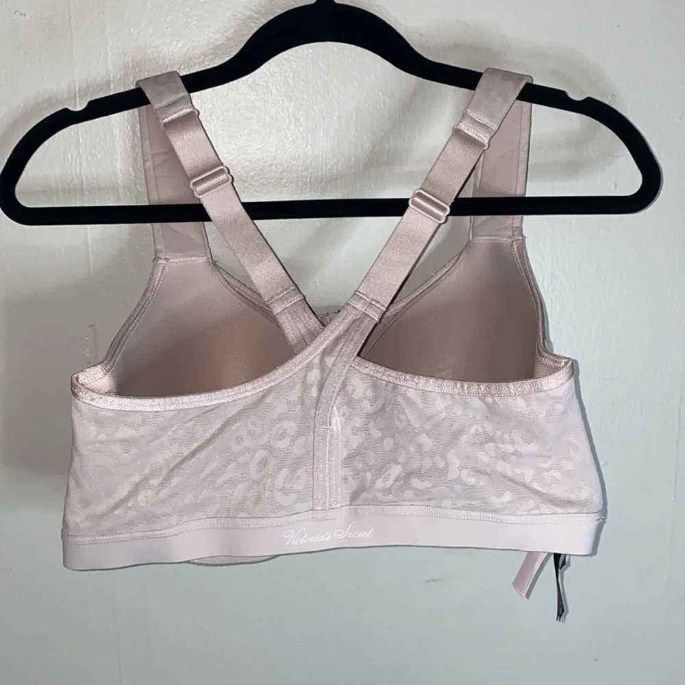 🎱Victoria’s Secret Knockout Front-Close Sports Bra Pink Leopard Women’s! - Picture 5 of 8